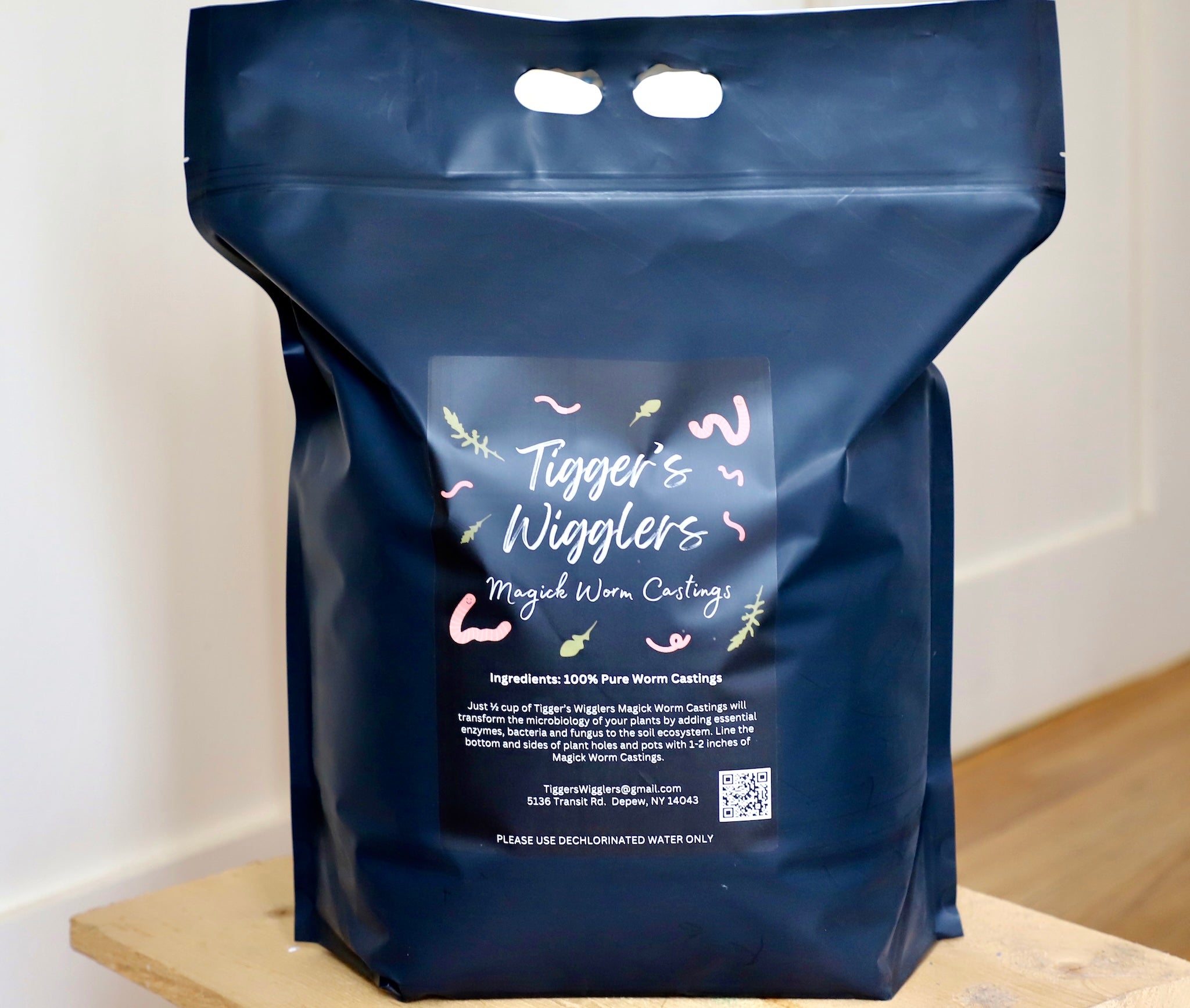 Tigger's Wigglers Black Magick Worm Castings - 20 lbs. bag