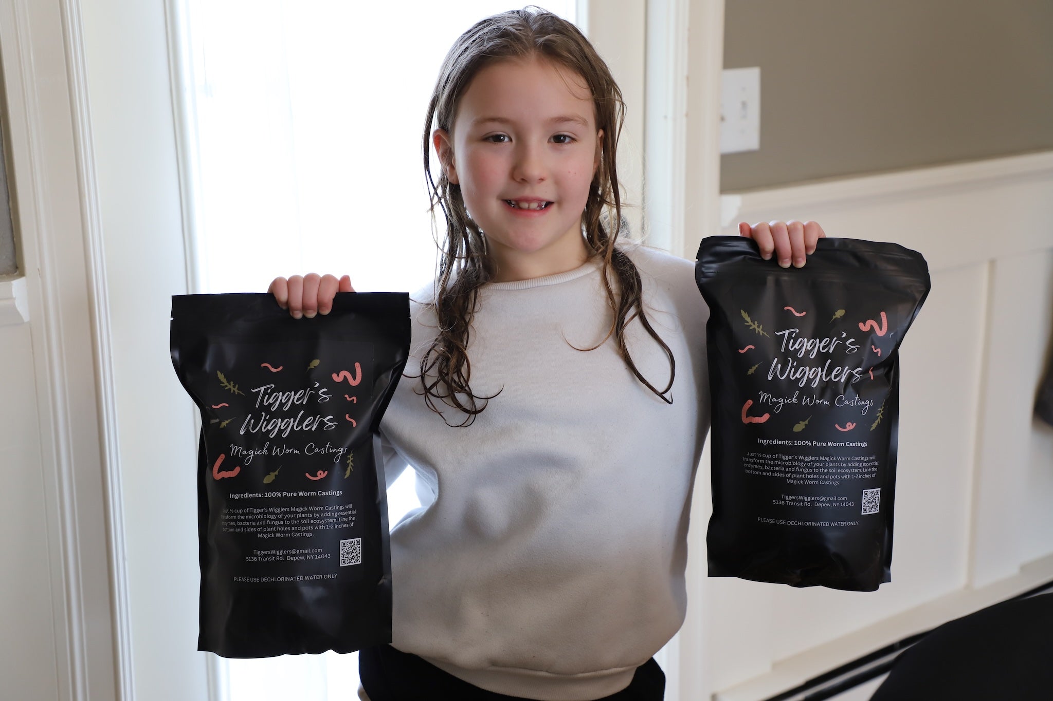 Tigger's Wigglers Black Magick Worm Castings - 5 lbs. bag